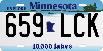 MN license plate 659LCK