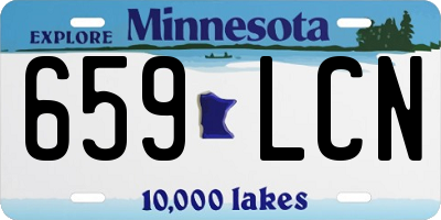 MN license plate 659LCN