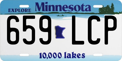 MN license plate 659LCP
