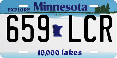 MN license plate 659LCR