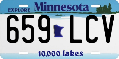 MN license plate 659LCV