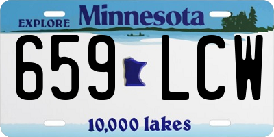 MN license plate 659LCW