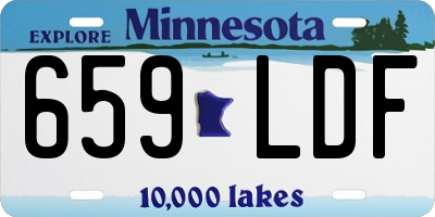 MN license plate 659LDF