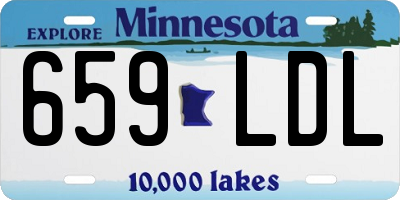 MN license plate 659LDL