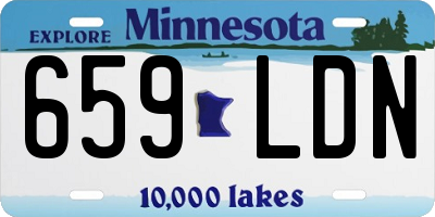MN license plate 659LDN