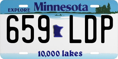 MN license plate 659LDP