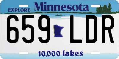 MN license plate 659LDR