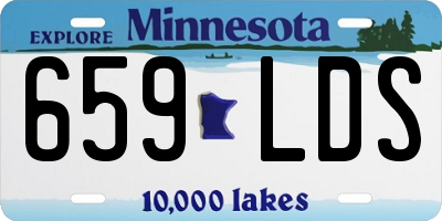 MN license plate 659LDS