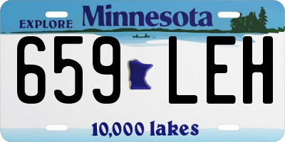 MN license plate 659LEH