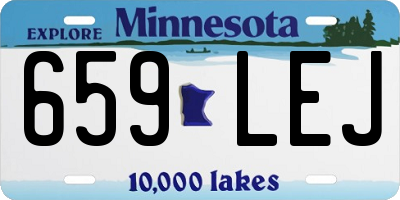 MN license plate 659LEJ