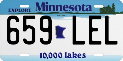 MN license plate 659LEL