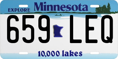 MN license plate 659LEQ