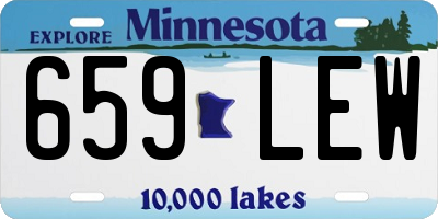 MN license plate 659LEW