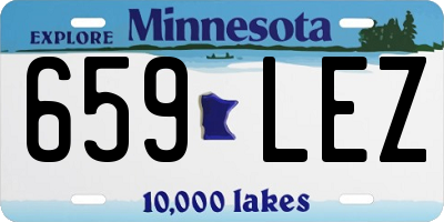 MN license plate 659LEZ