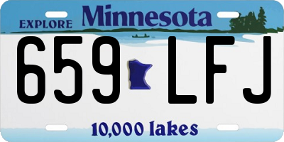 MN license plate 659LFJ