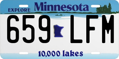 MN license plate 659LFM