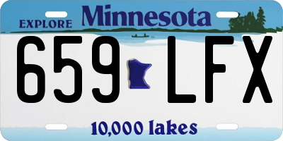MN license plate 659LFX