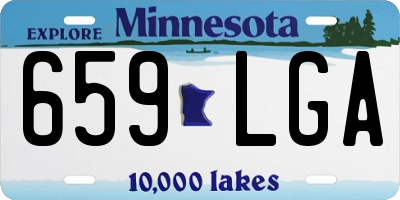 MN license plate 659LGA