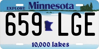MN license plate 659LGE