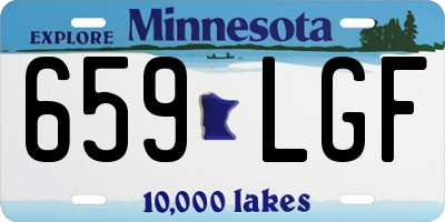MN license plate 659LGF