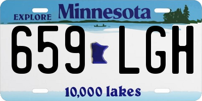 MN license plate 659LGH