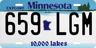 MN license plate 659LGM