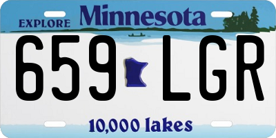 MN license plate 659LGR