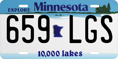 MN license plate 659LGS