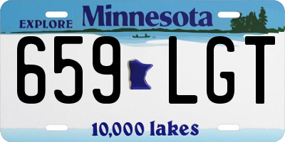MN license plate 659LGT