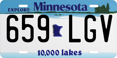 MN license plate 659LGV