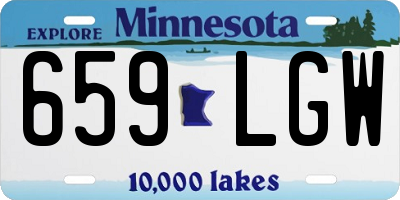 MN license plate 659LGW