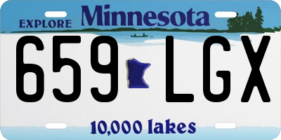 MN license plate 659LGX