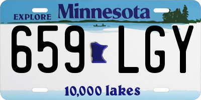 MN license plate 659LGY