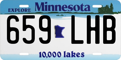 MN license plate 659LHB