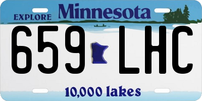 MN license plate 659LHC