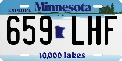 MN license plate 659LHF