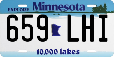 MN license plate 659LHI