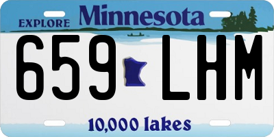 MN license plate 659LHM