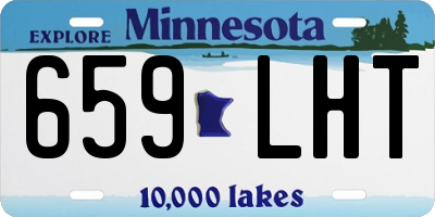 MN license plate 659LHT