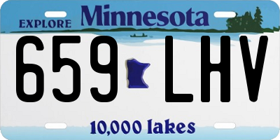 MN license plate 659LHV