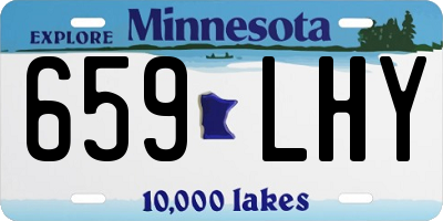 MN license plate 659LHY