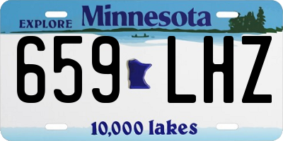 MN license plate 659LHZ