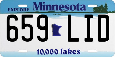 MN license plate 659LID