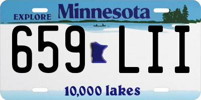 MN license plate 659LII
