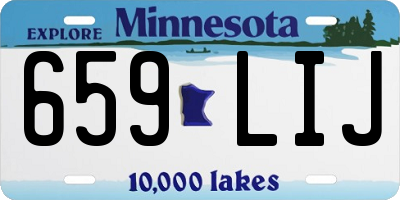 MN license plate 659LIJ