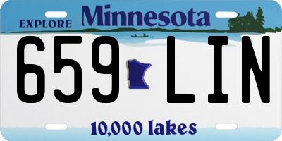 MN license plate 659LIN