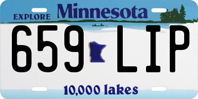 MN license plate 659LIP