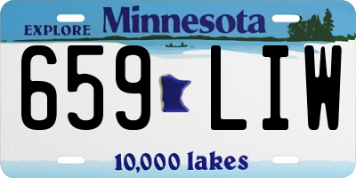 MN license plate 659LIW