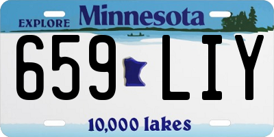 MN license plate 659LIY