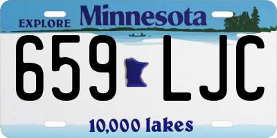 MN license plate 659LJC